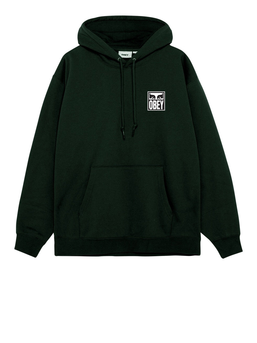 Felpa Cappuccio Obey Eyes Icon Hood da Uomo - Verde