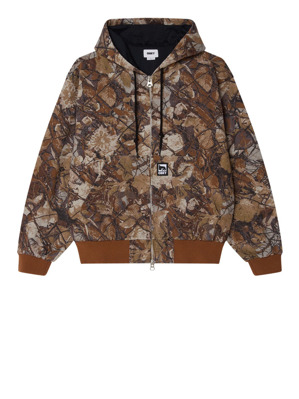 Giubbino Obey Glen Zip Up da Uomo - Multicolore