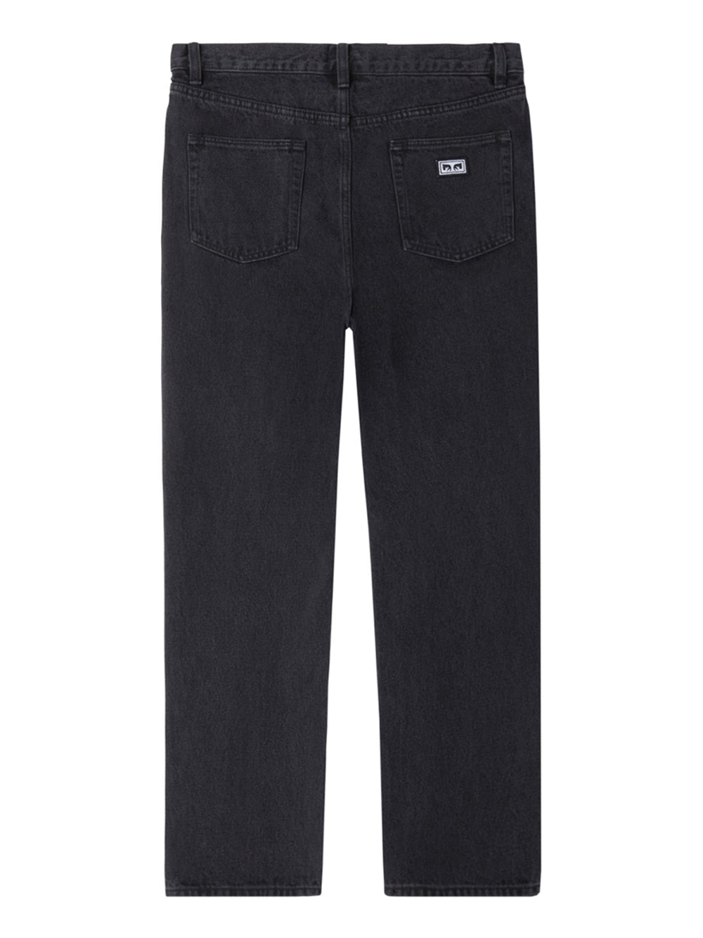 Jeans Straight Obey Bender da Uomo - Nero