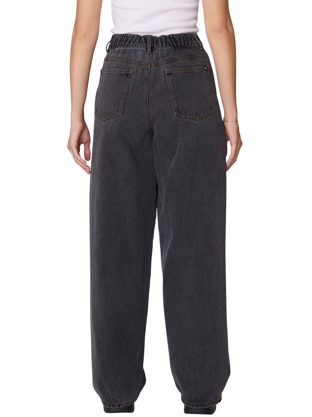 Jeans Wide Obey da Donna - Grigio