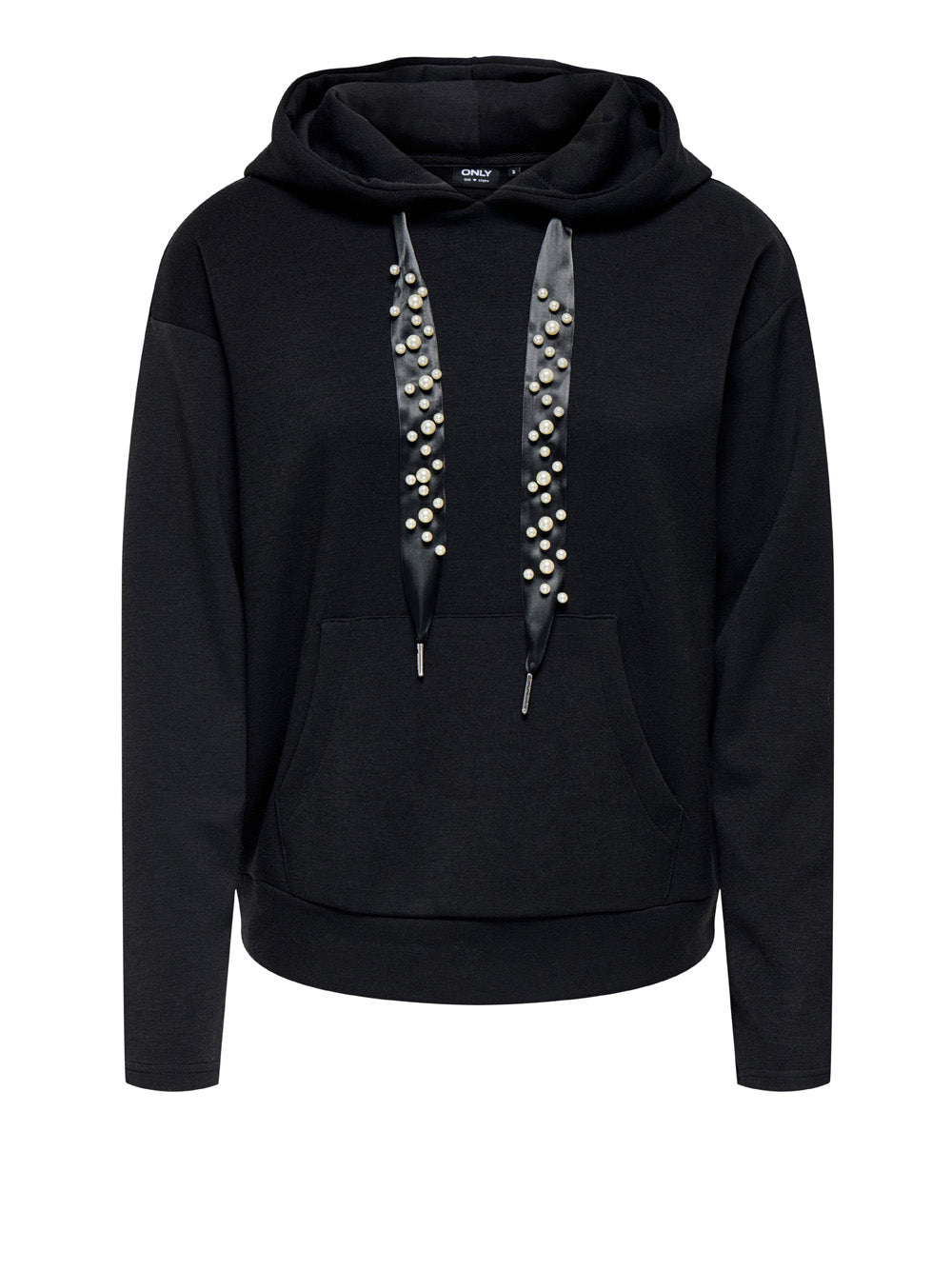 Felpa Cappuccio Only da Donna - Nero