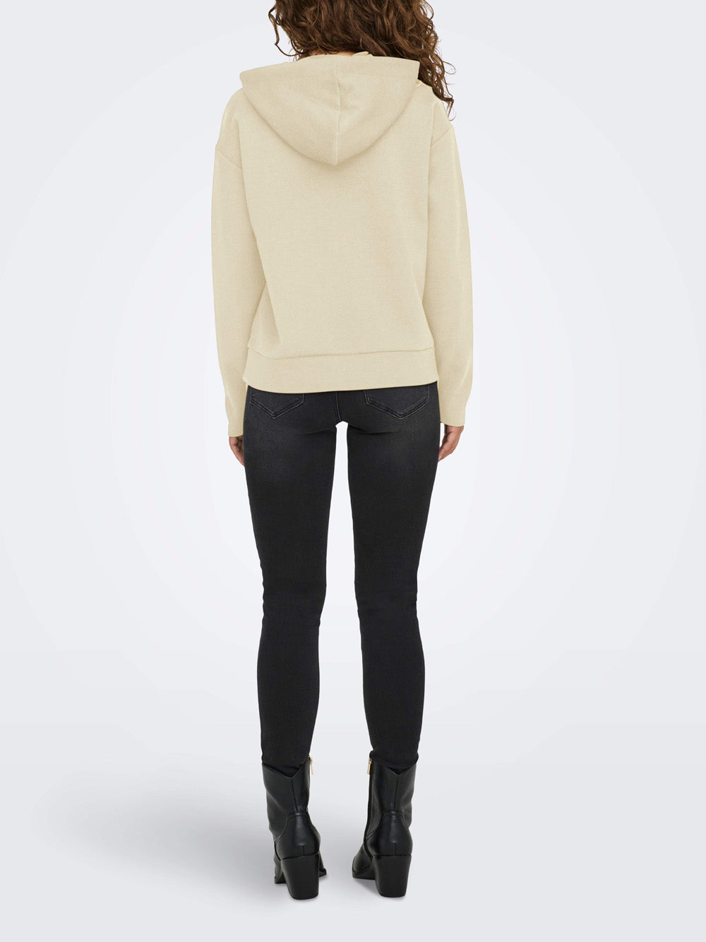 Felpa Cappuccio Only da Donna - Avorio