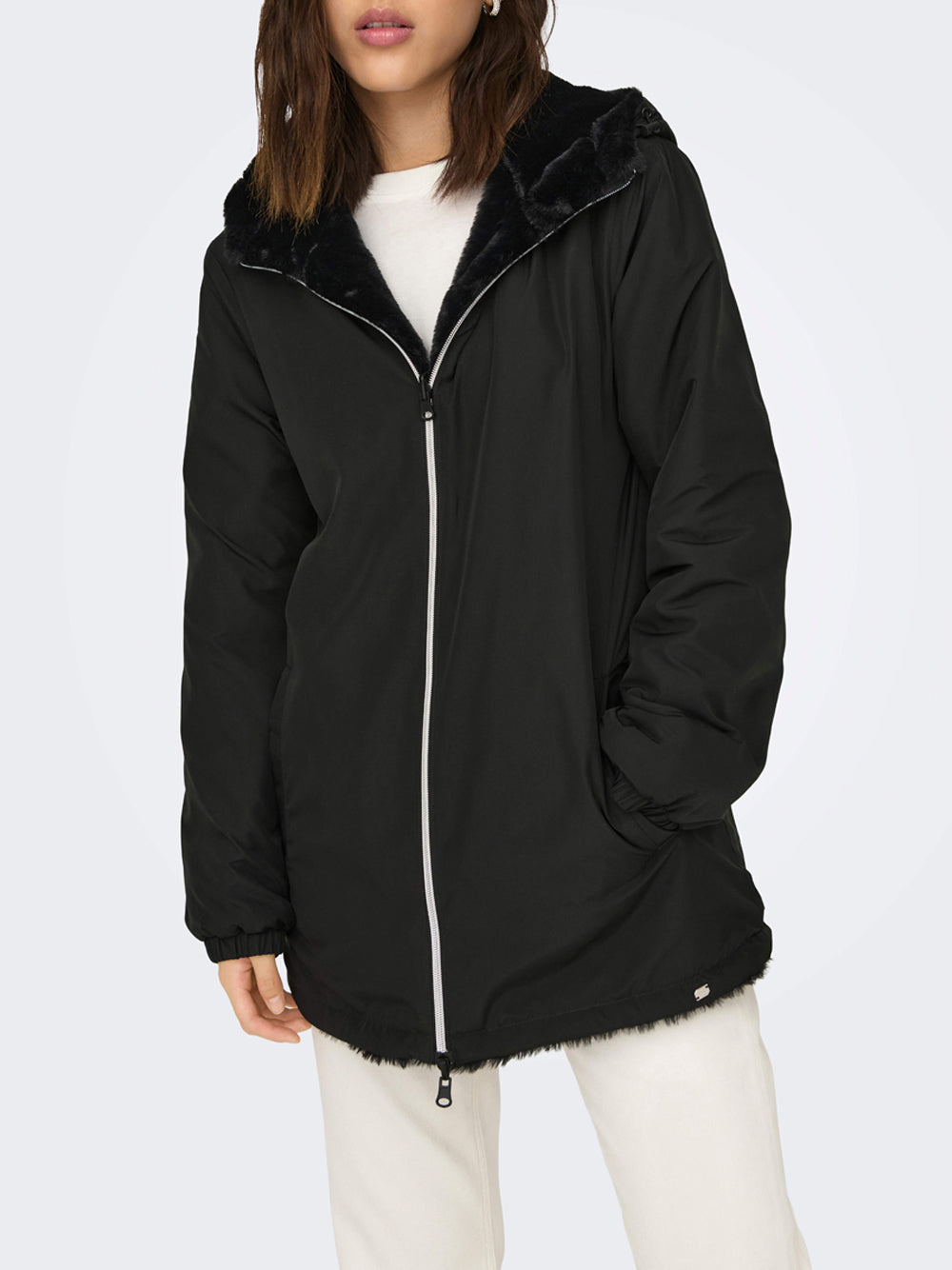 Pelliccia Only da Donna - Nero