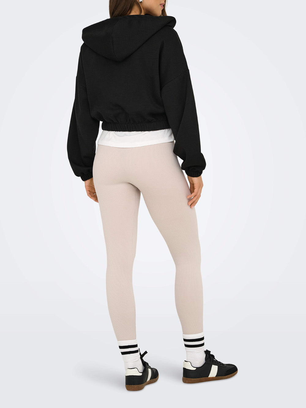 Felpa Zip Only da Donna - Nero