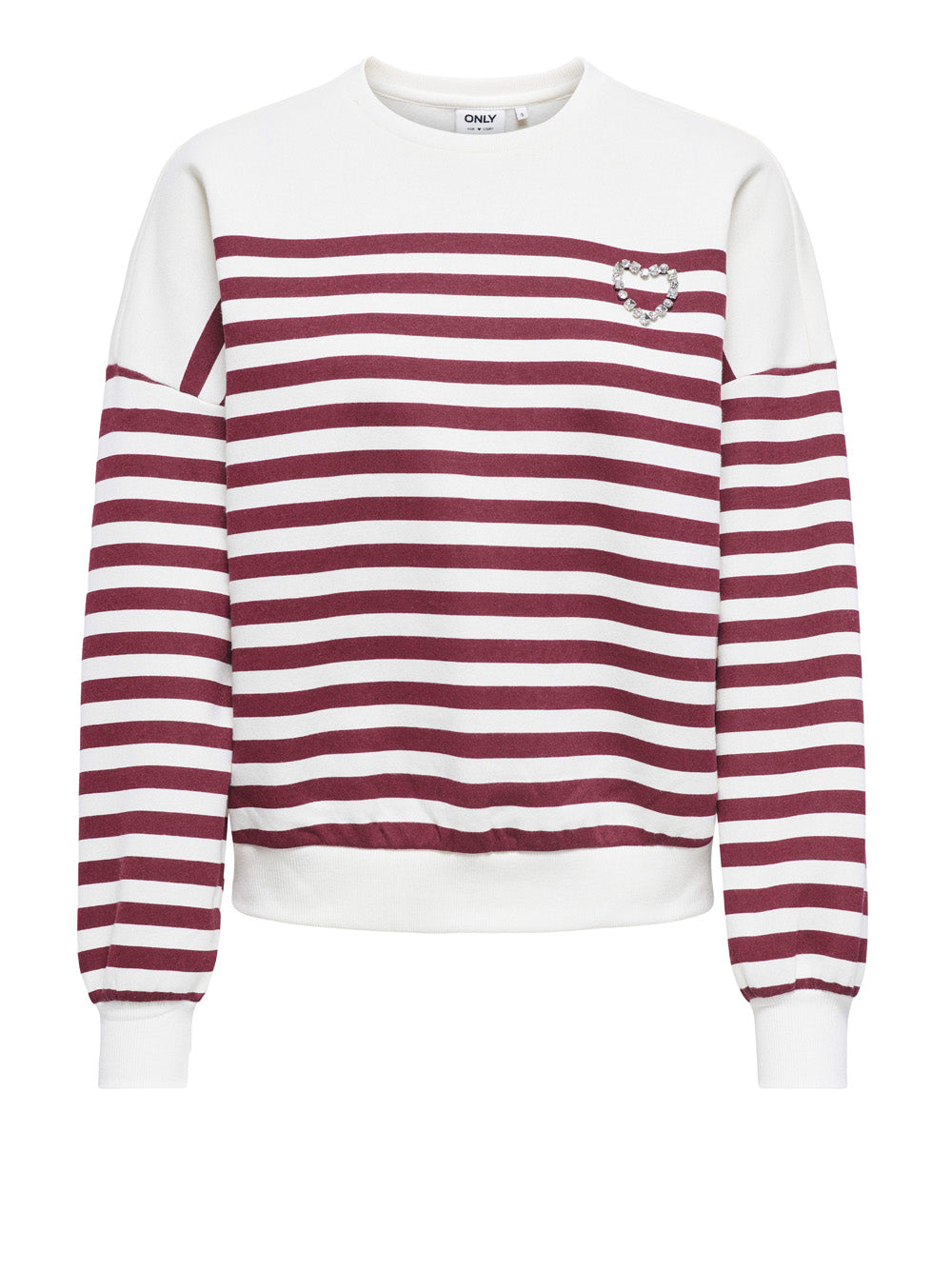 Felpa Only da Donna - Bordeaux