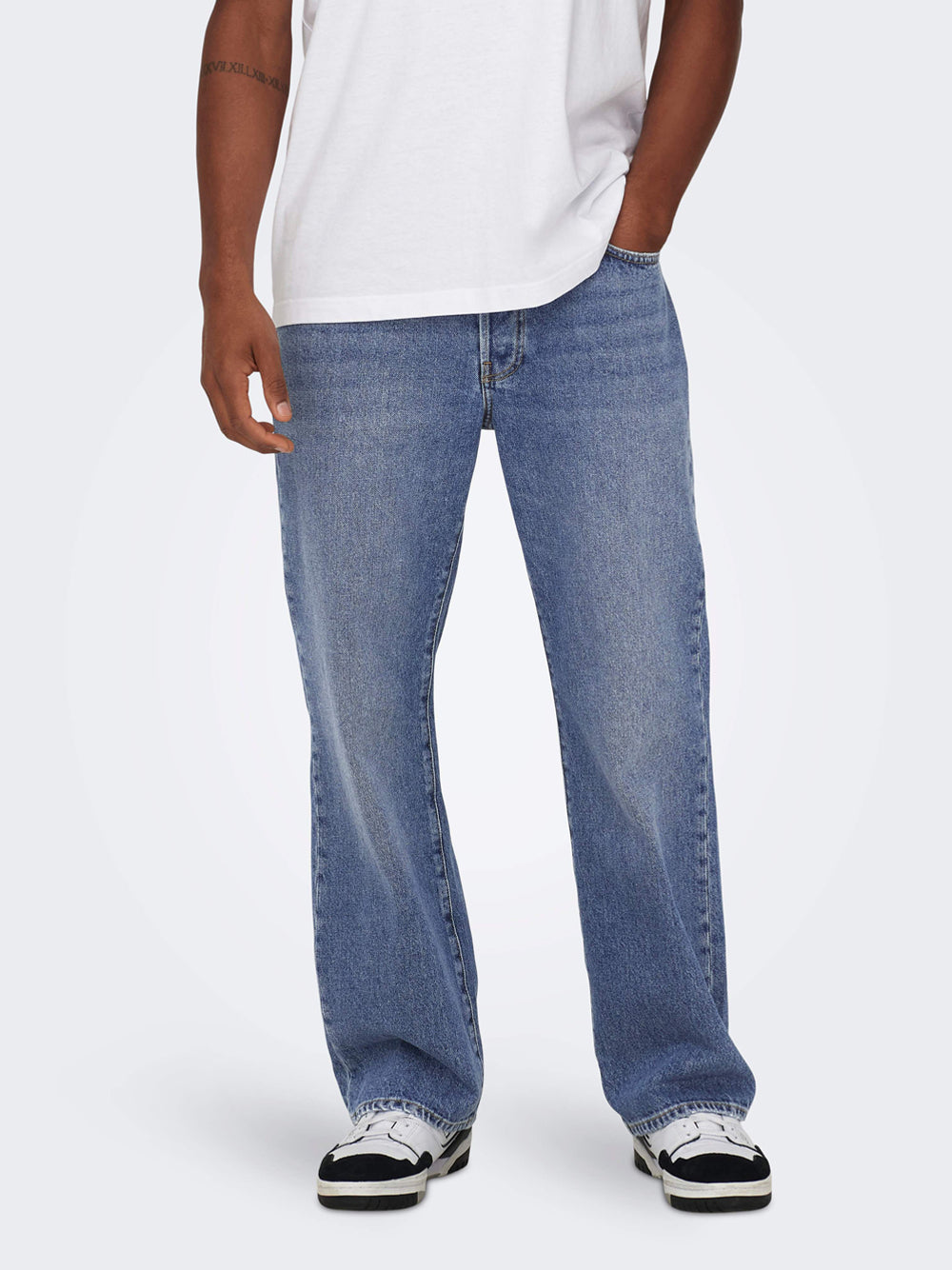 Jeans Tapered Only e Sons da Uomo - Denim