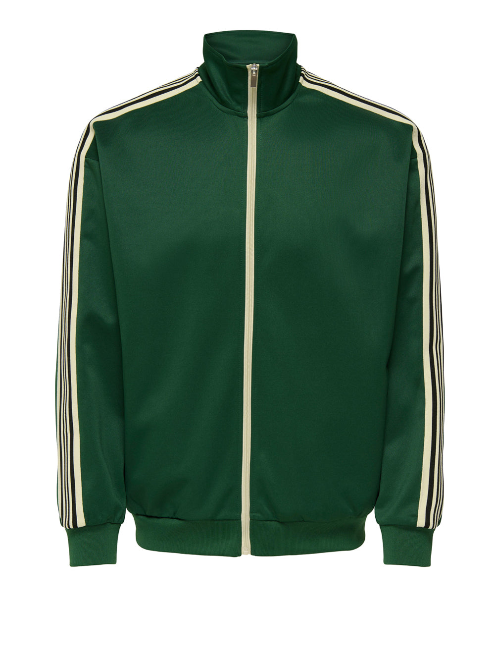 Felpa Zip Only e Sons da Uomo - Verde