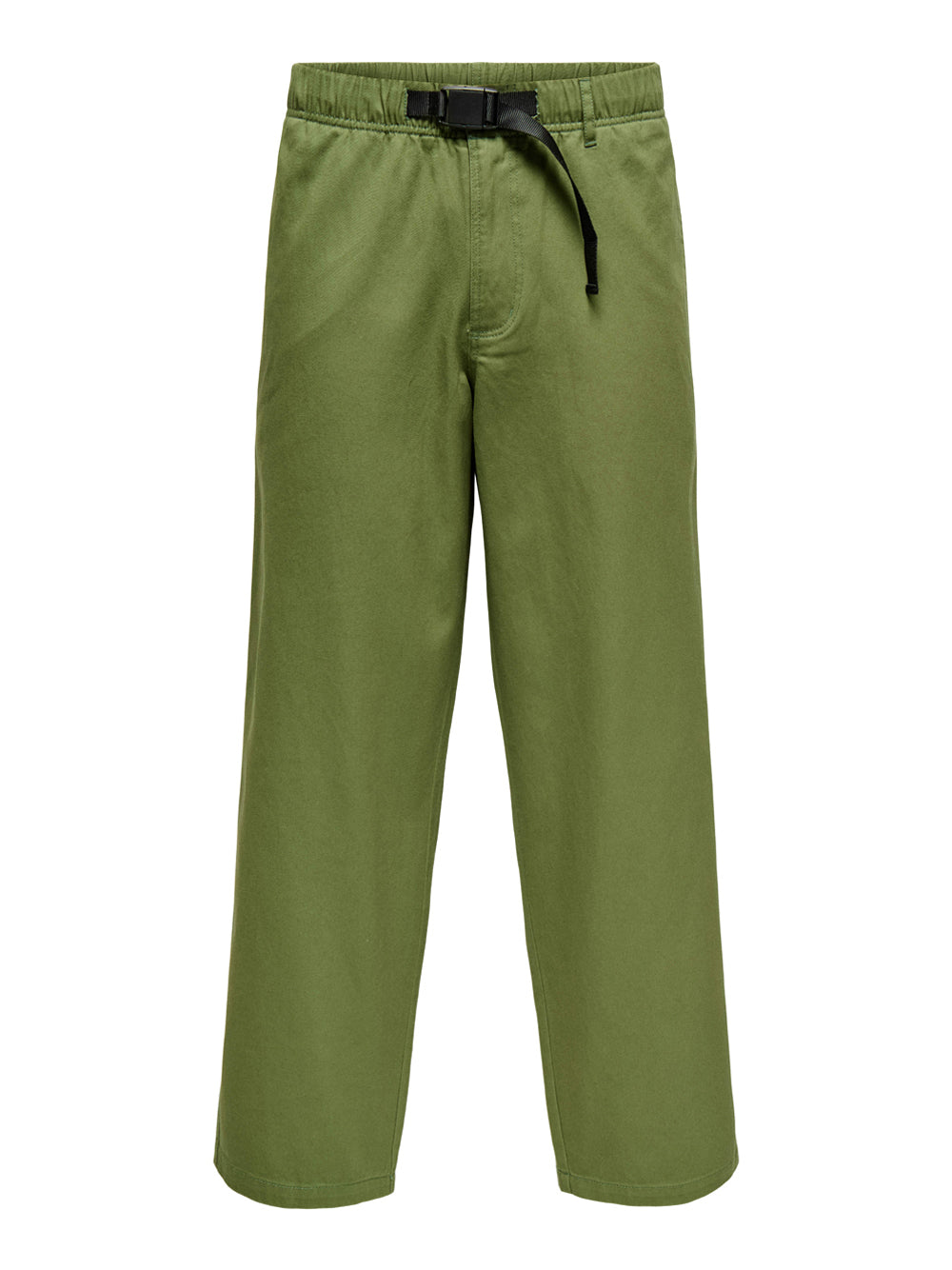 Pantalone Straight Only e Sons da Uomo - Verde