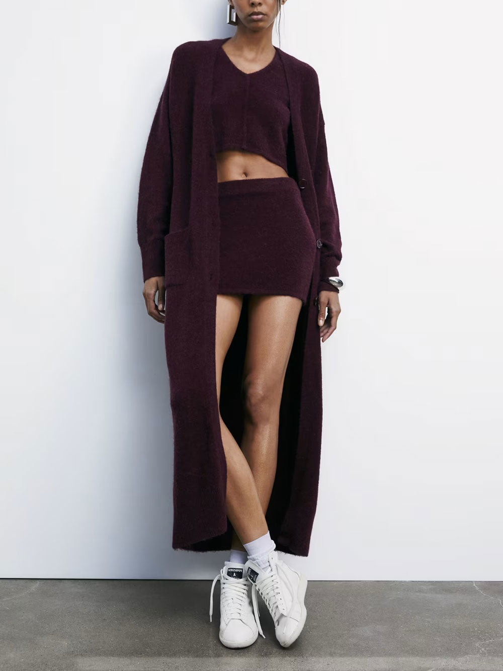 Cardigan Patrizia Pepe da Donna - Bordeaux