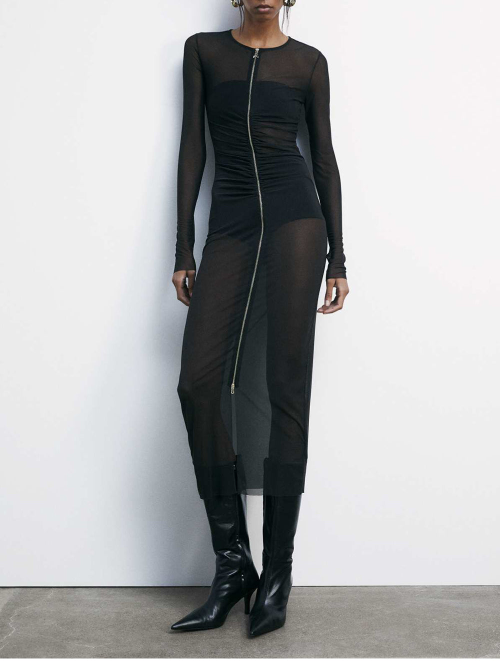 Vestito Longuette Patrizia Pepe da Donna - Nero