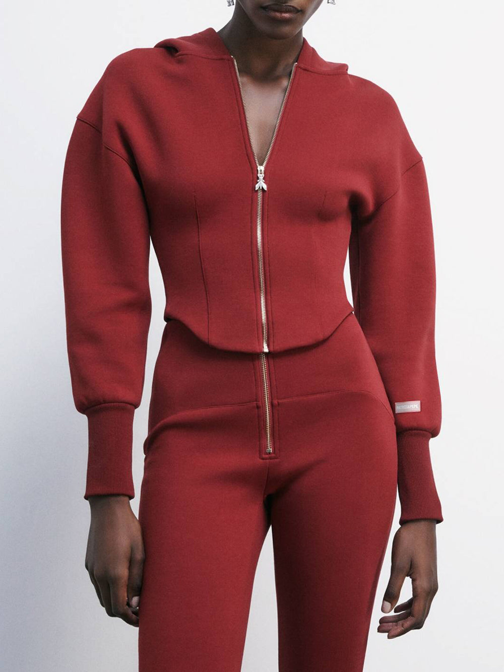 Felpa Zip Patrizia Pepe da Donna - Rosso