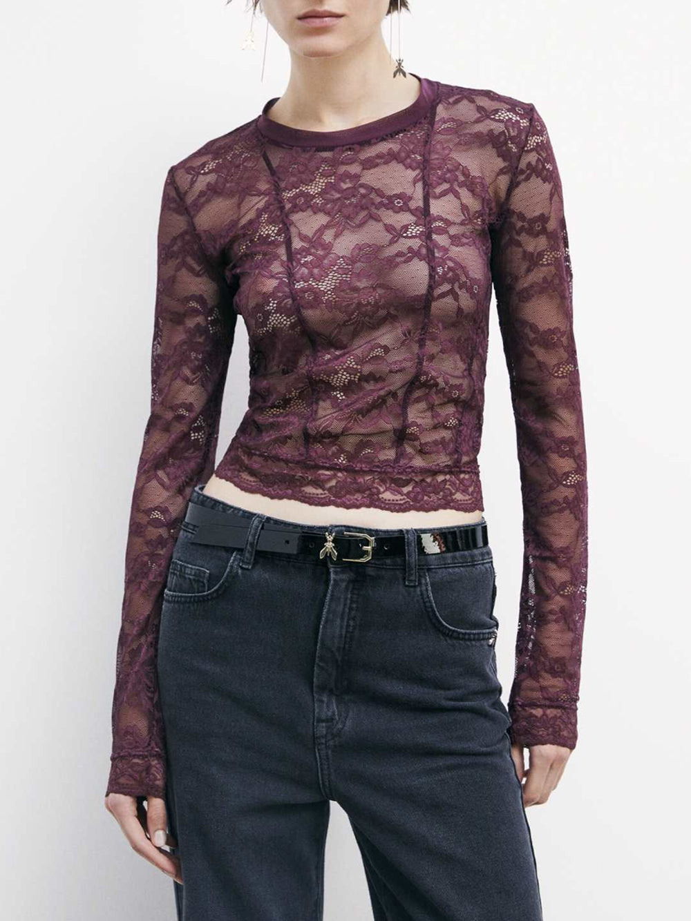 T-shirt Patrizia Pepe da Donna - Bordeaux