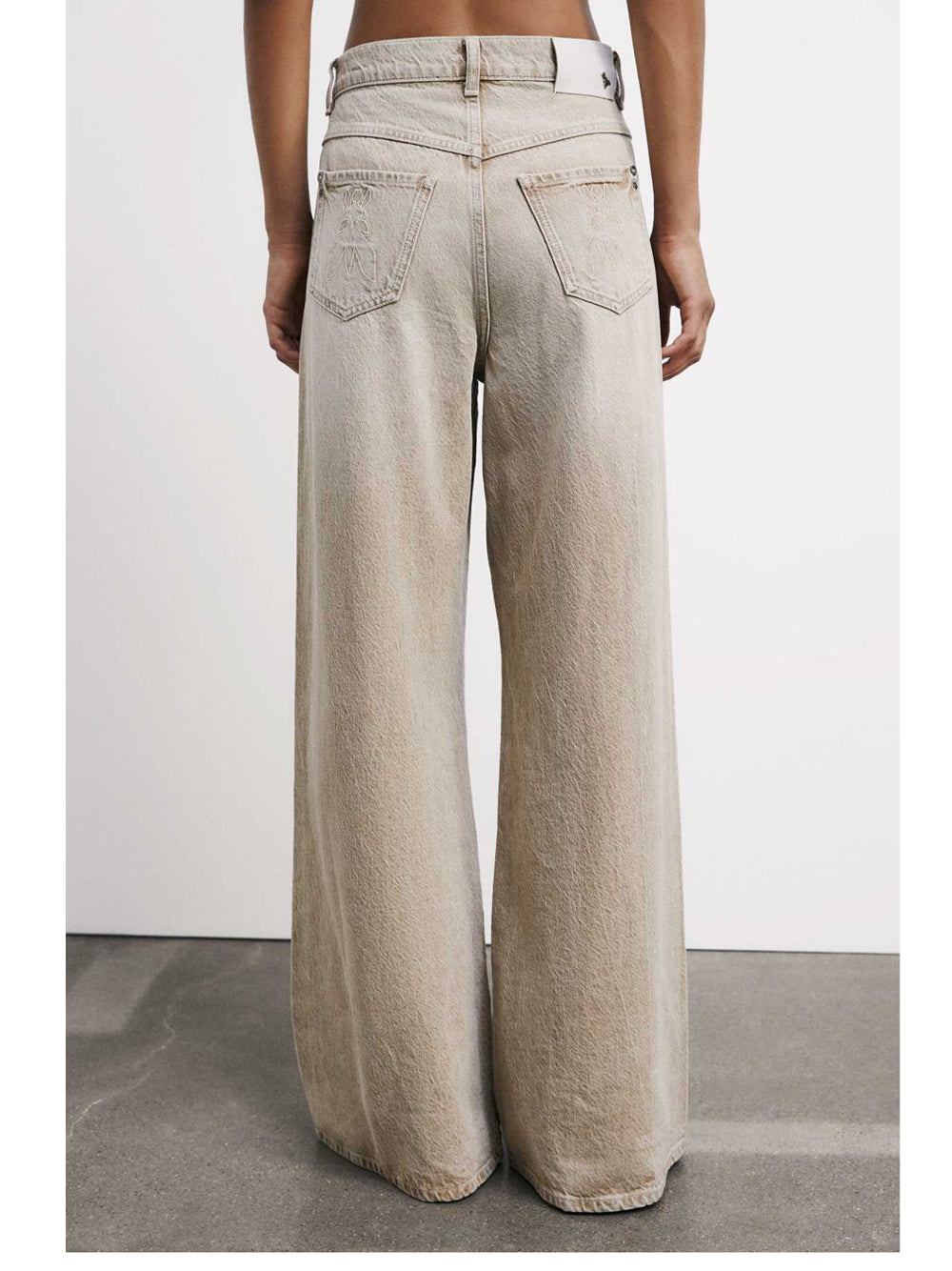 Jeans Wide Patrizia Pepe da Donna - Avorio