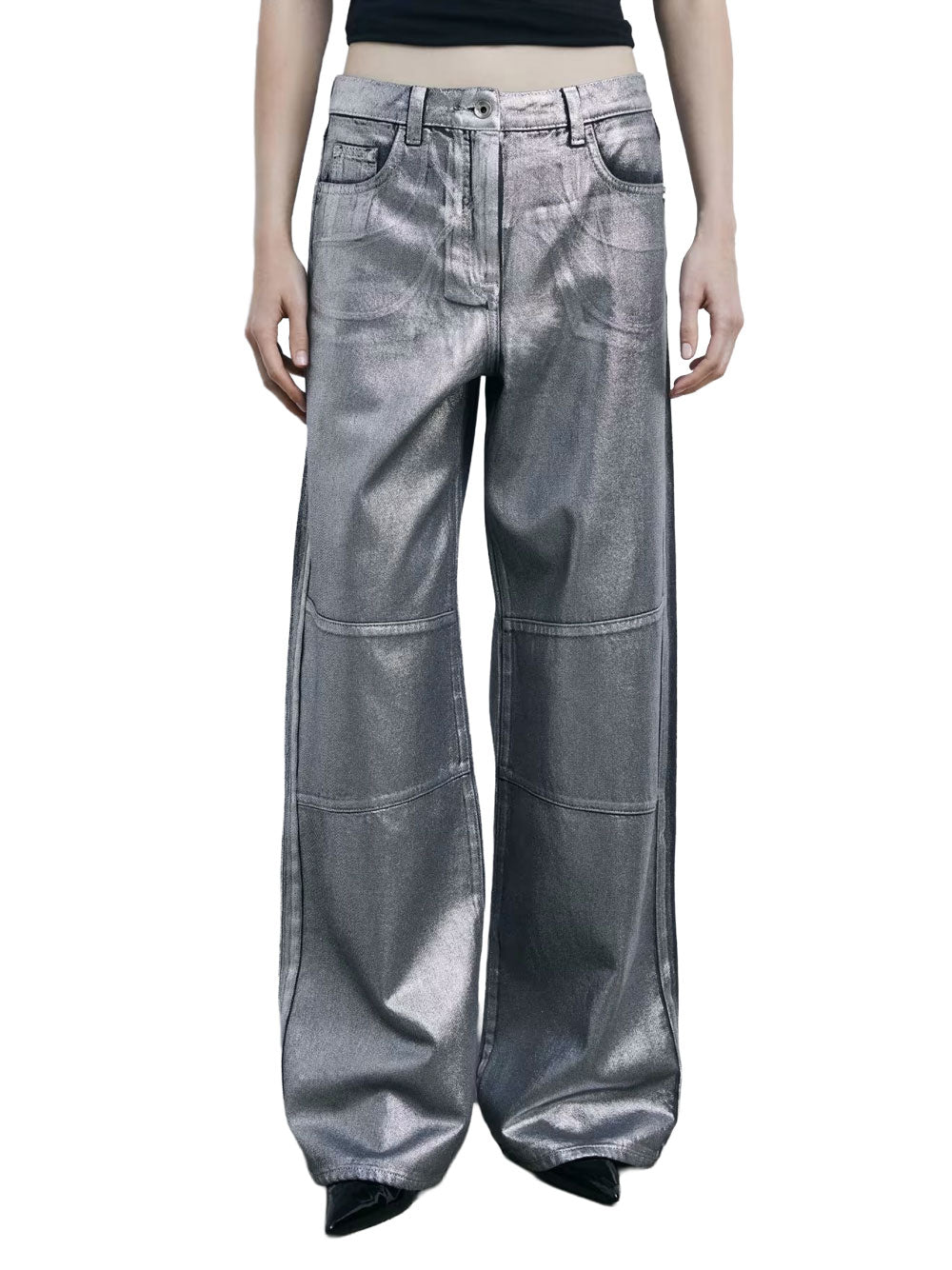 Pantalone 5 Tasche Patrizia Pepe da Donna - Argento