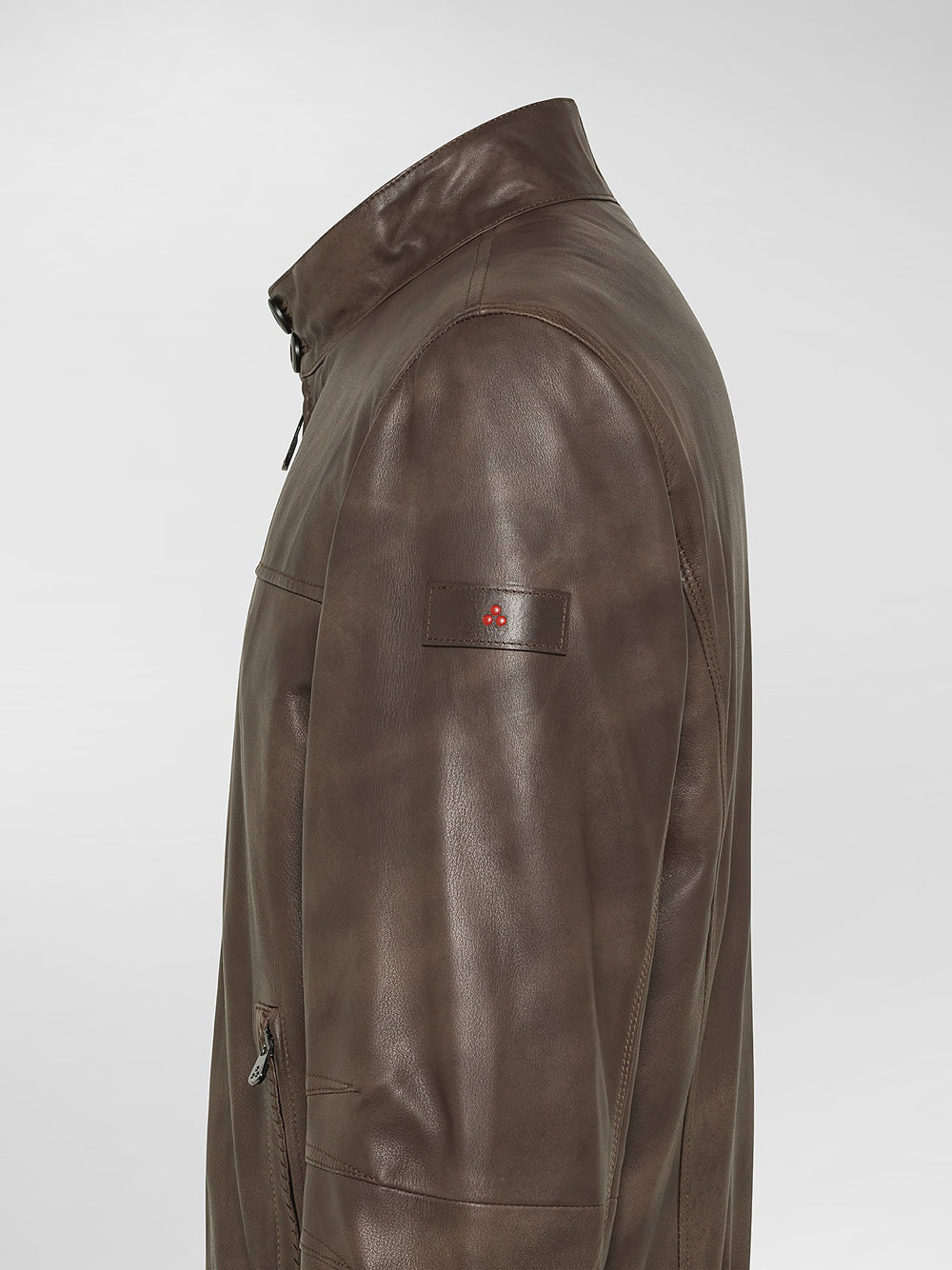 Giubbino di Pelle Peuterey Fionia da Uomo - Marrone