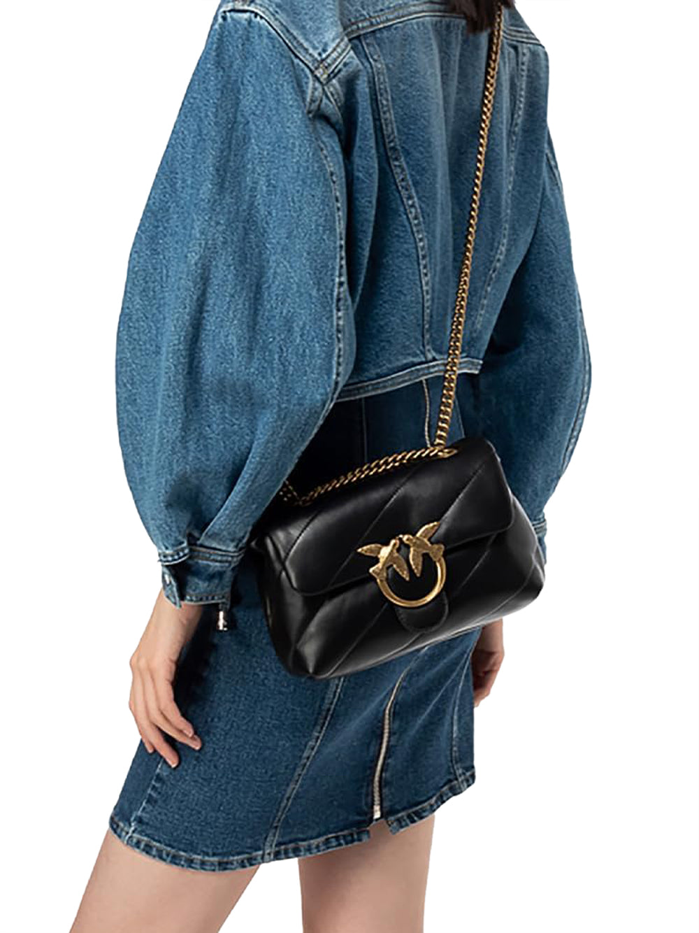 PINKO Borsa Donna Mod. 100039 A0F2 Z99Q Nero