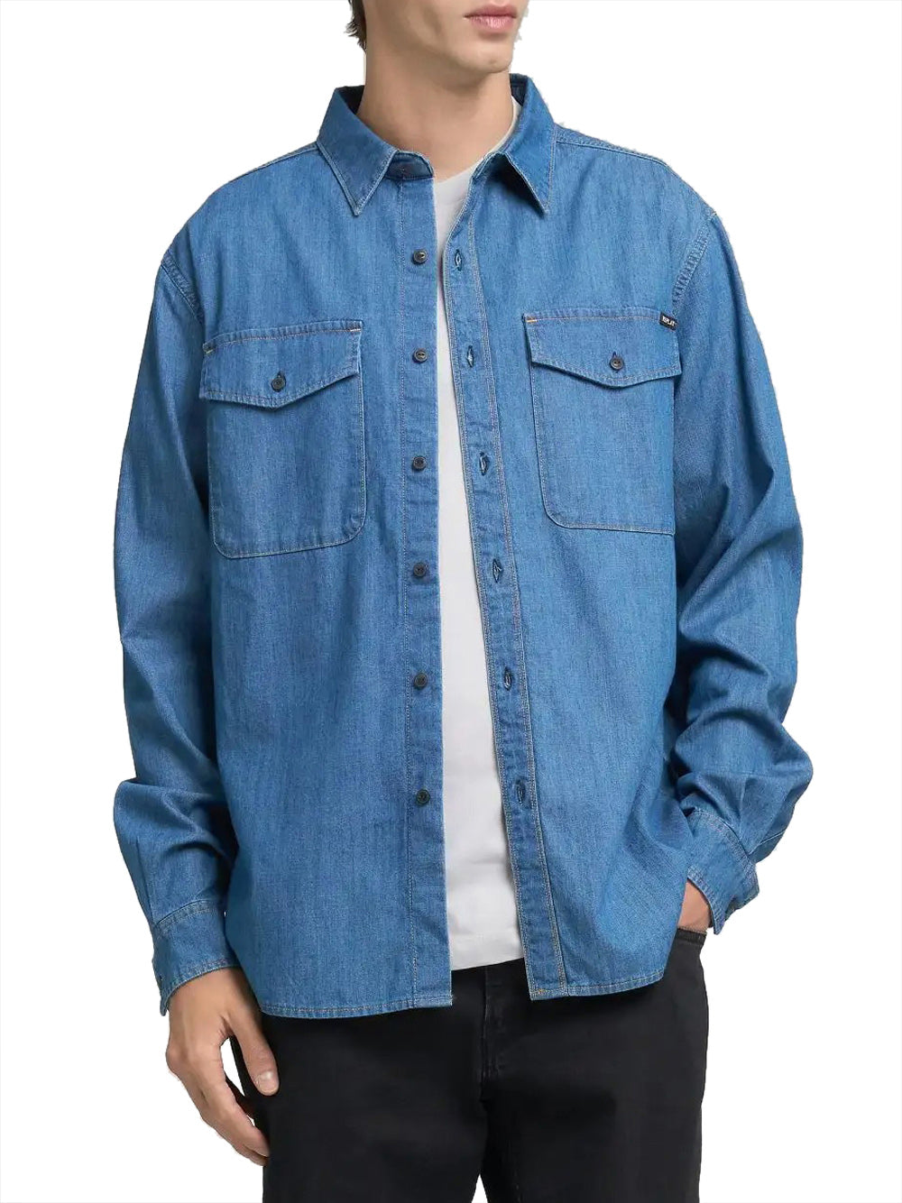 Camicia Jeans Replay da Uomo - Denim