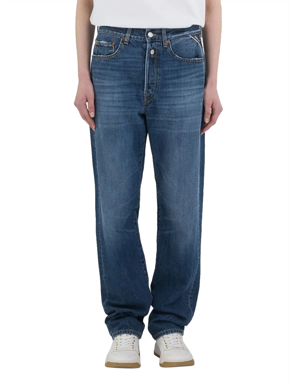 Jeans Straight Replay da Donna - Denim