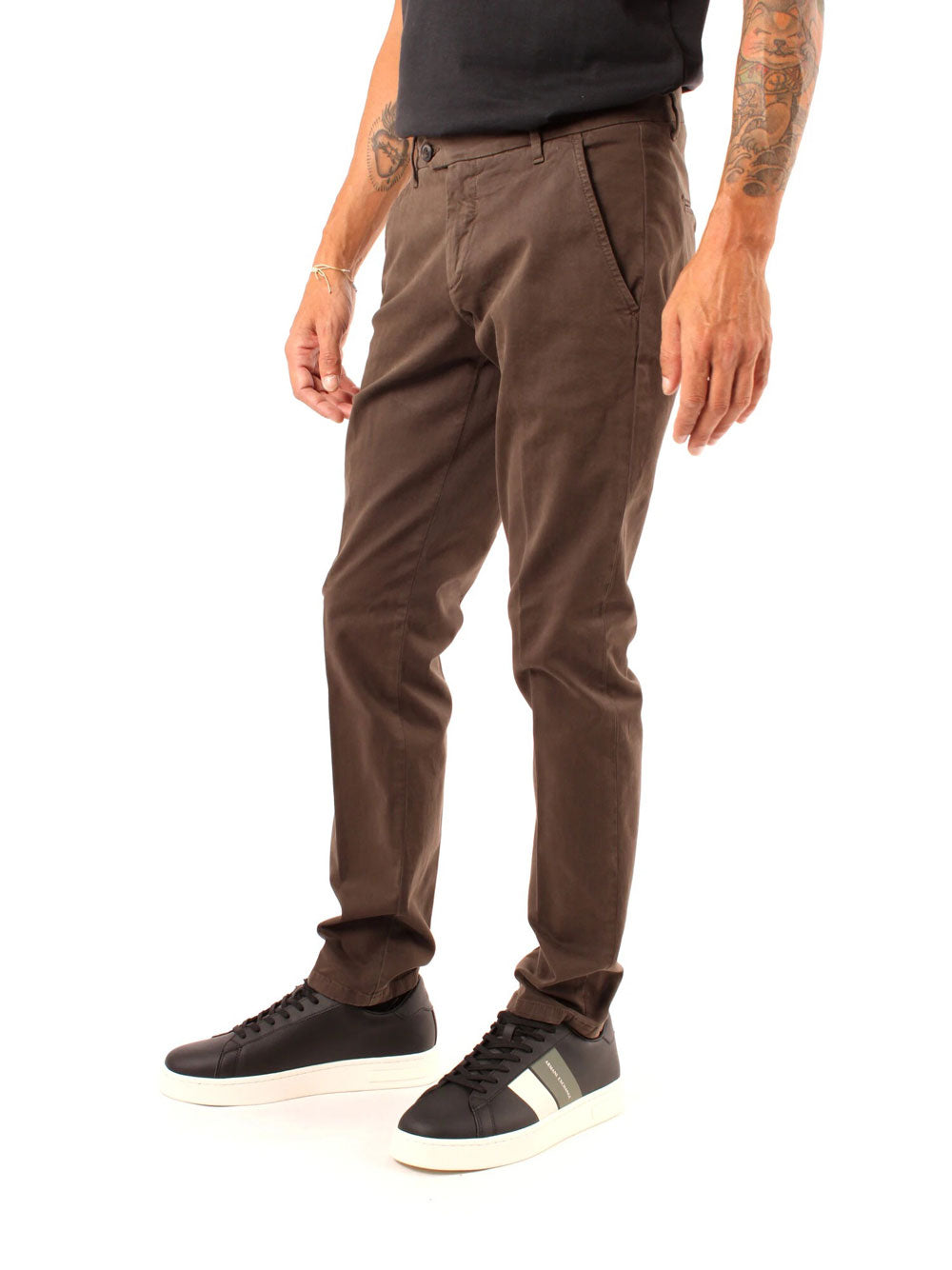 Pantalone Chino Roy Rogers New Rolf da Uomo - Marrone