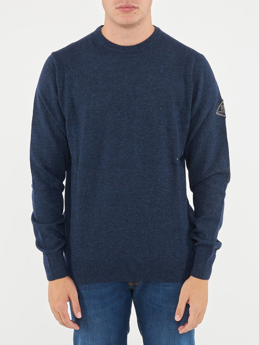 Pullover Roy Rogers Crew Neck da Uomo - Blu