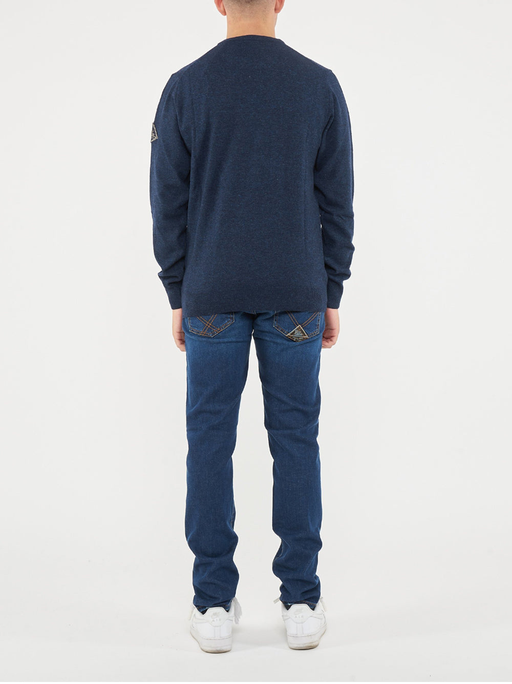 Pullover Roy Rogers Crew Neck da Uomo - Blu