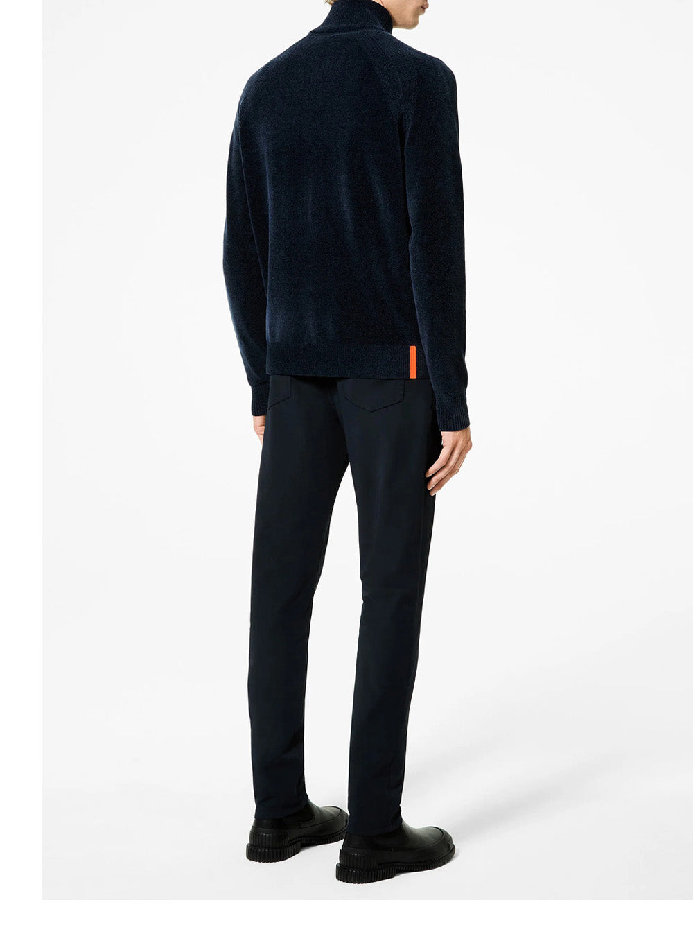 Felpa Zip Rrd Velvet da Uomo - Blu