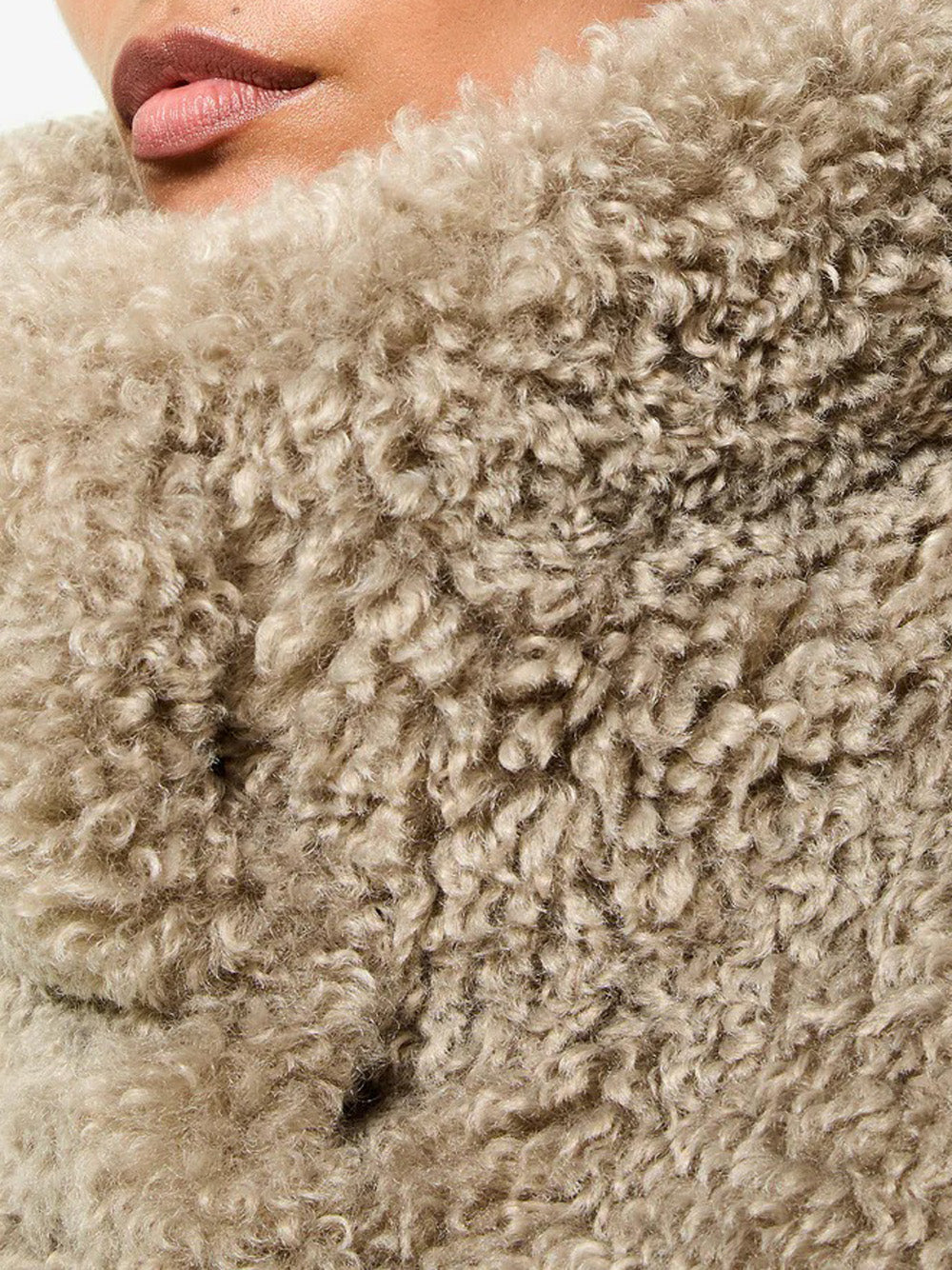 Cappotto Rrd Lamb da Donna - Marrone