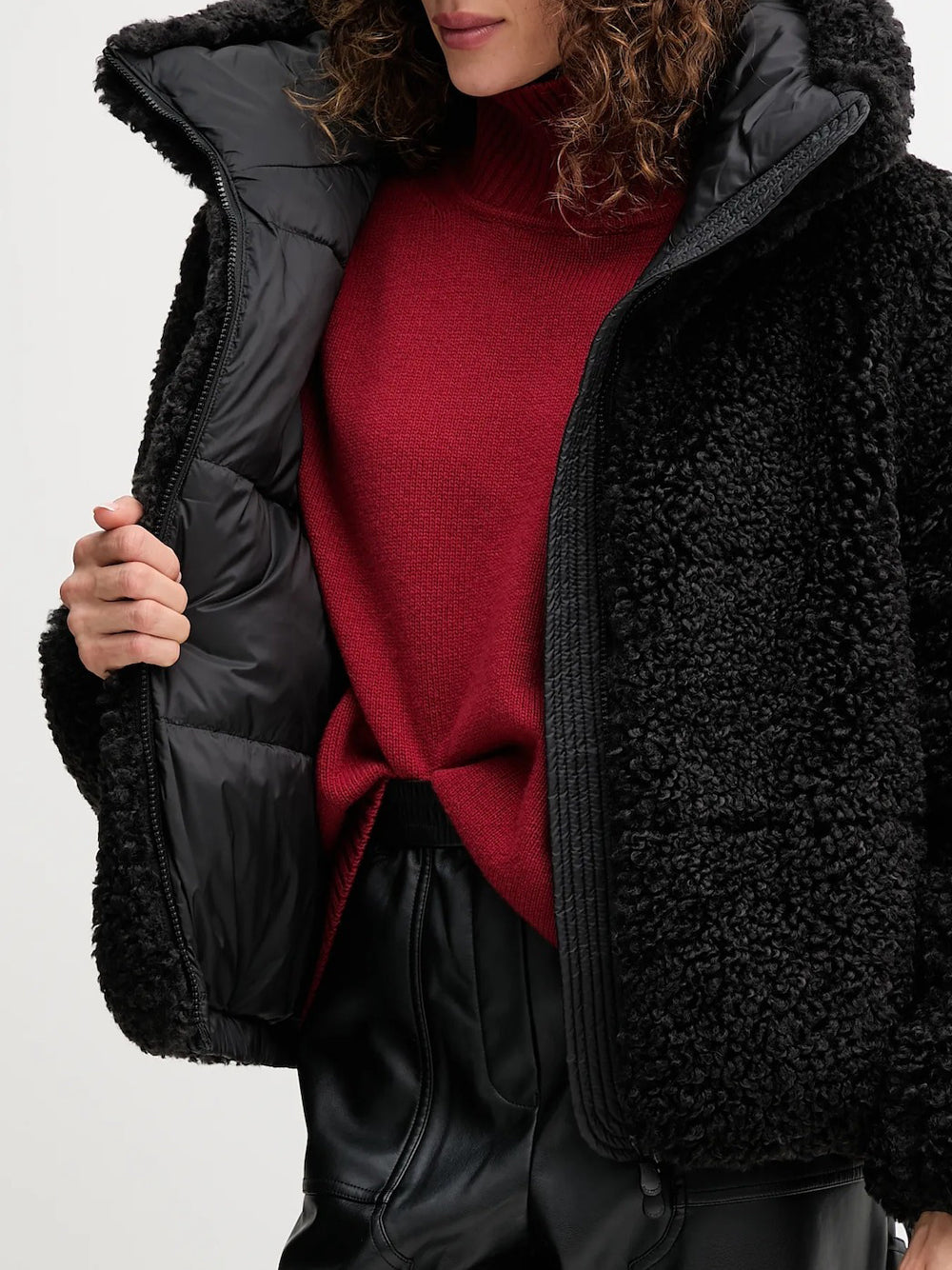 Pelliccia Save The Duck Kennie da Donna - Nero