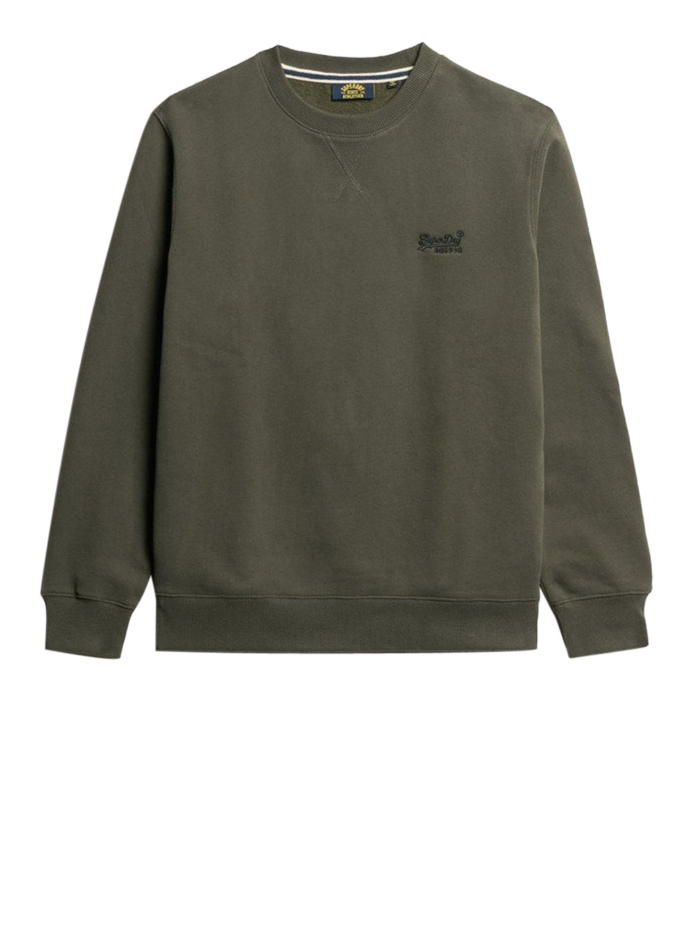 Felpa Superdry Essential Logo Crew da Uomo - Verde
