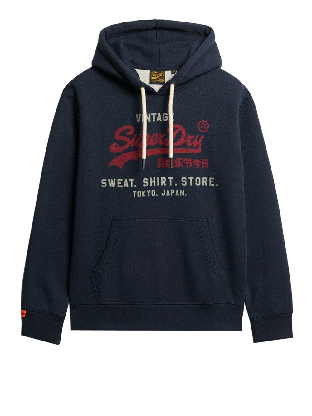Felpa Cappuccio Superdry da Uomo - Blu