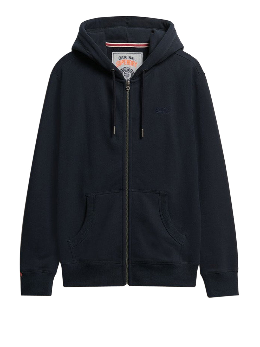 Felpa Zip Superdry Essential Logo da Uomo - Blu