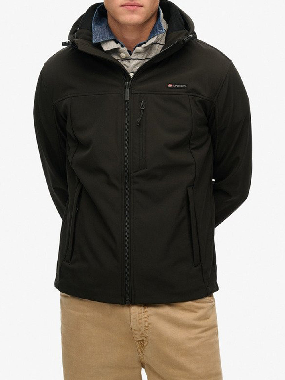 Giubbino Superdry Soft Shell Trekker da Uomo - Nero
