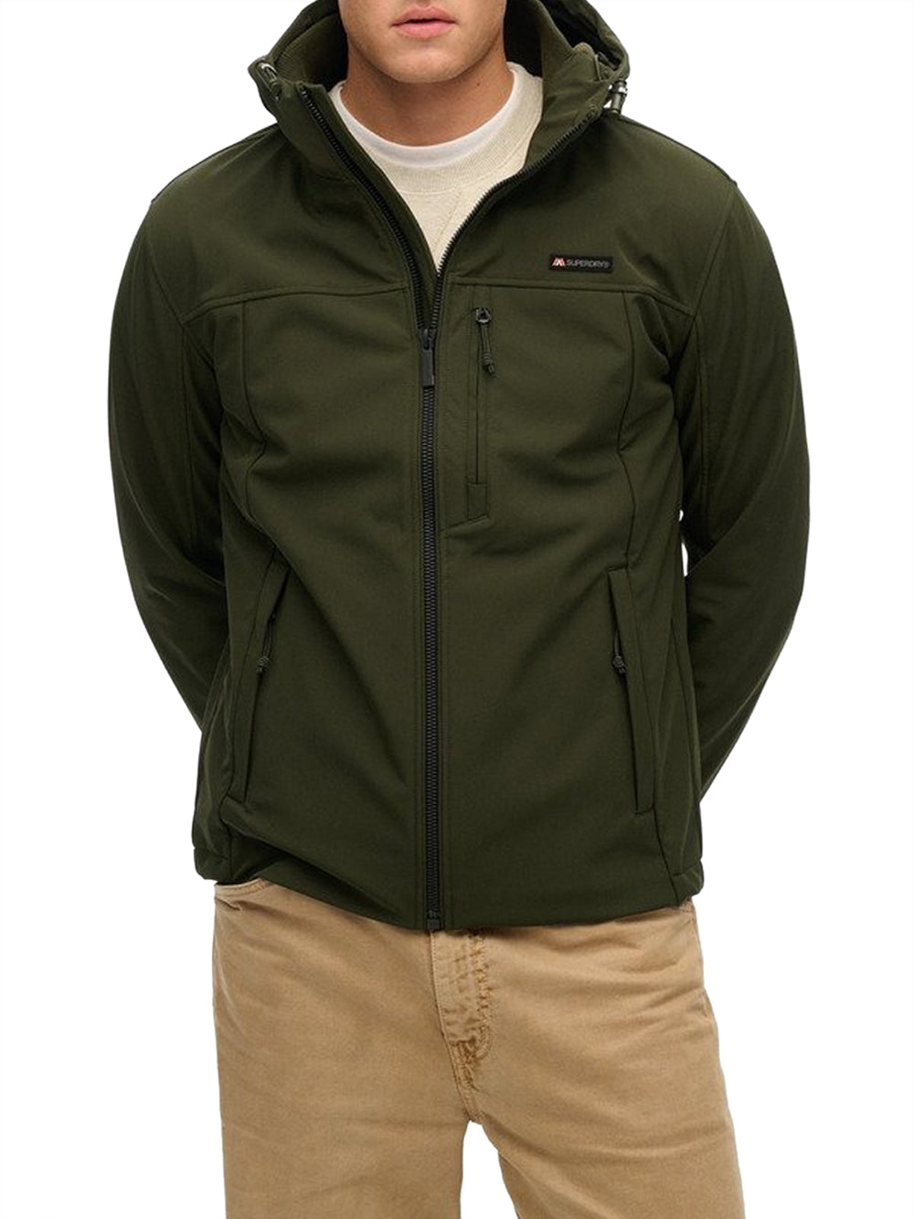 Giubbino Superdry Soft Shell Trekker da Uomo - Verde