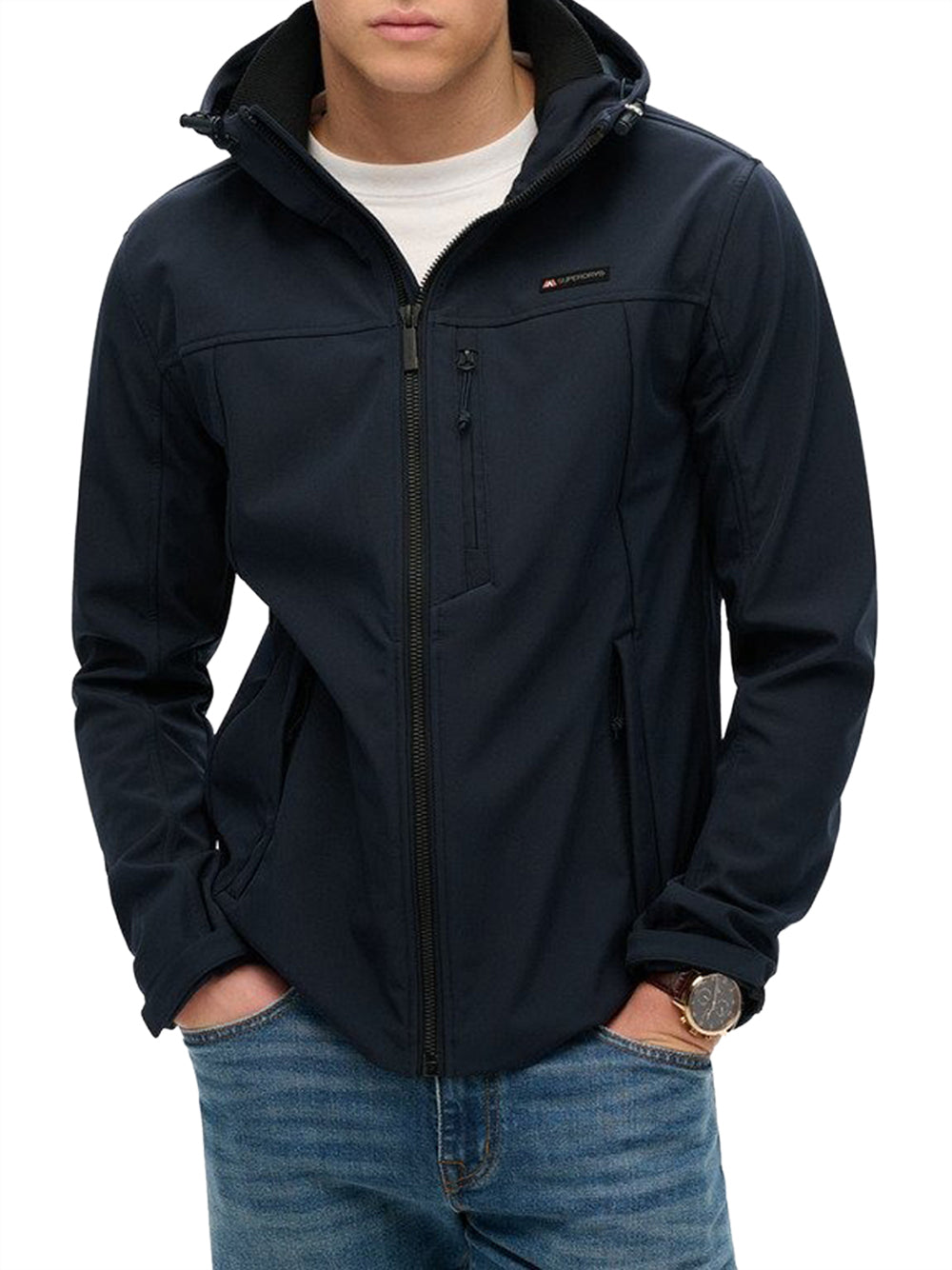 Giubbino Superdry Soft Shell Trekker da Uomo - Blu