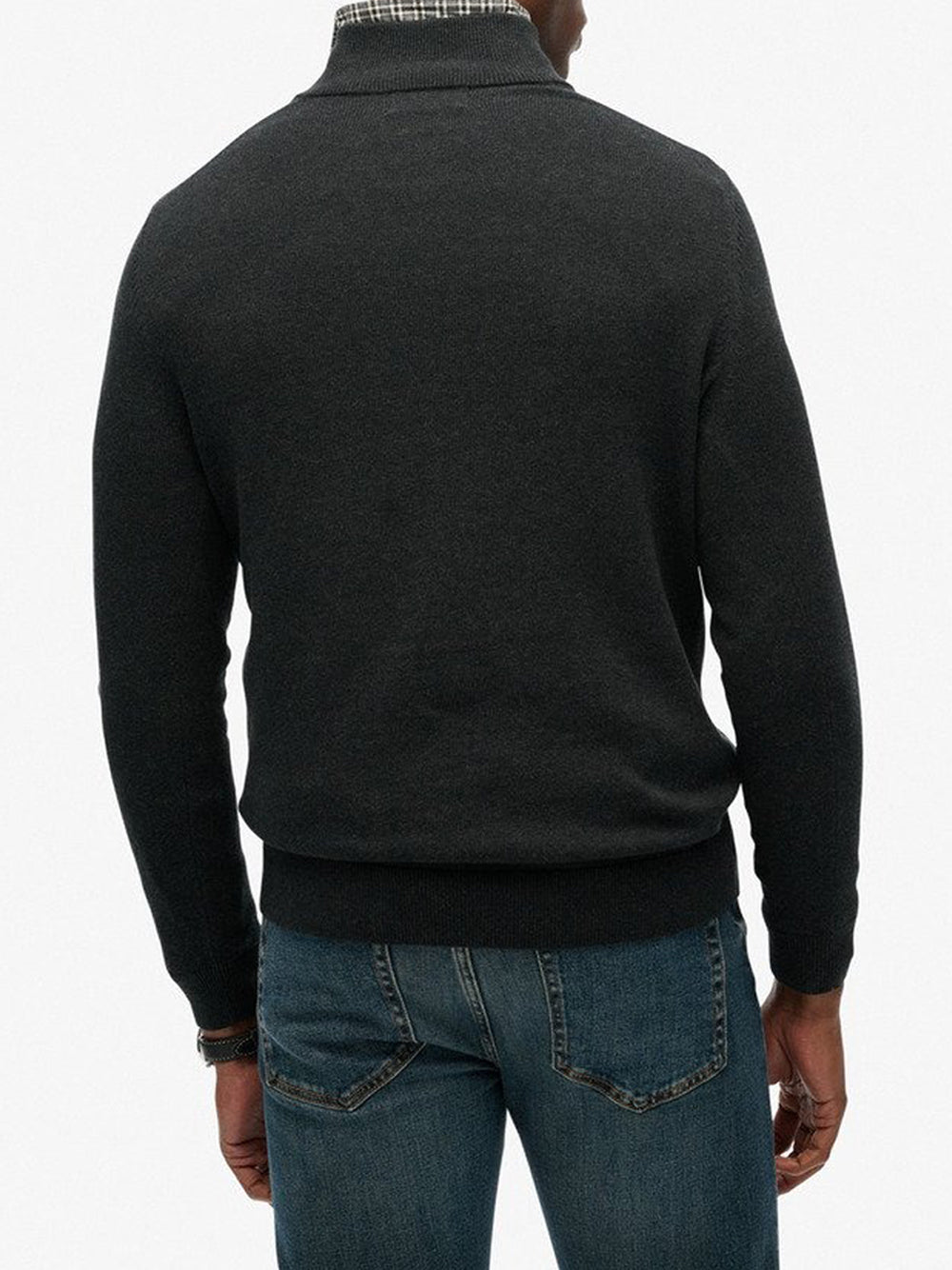 Pullover Superdry Essentials Cotton da Uomo - Grigio