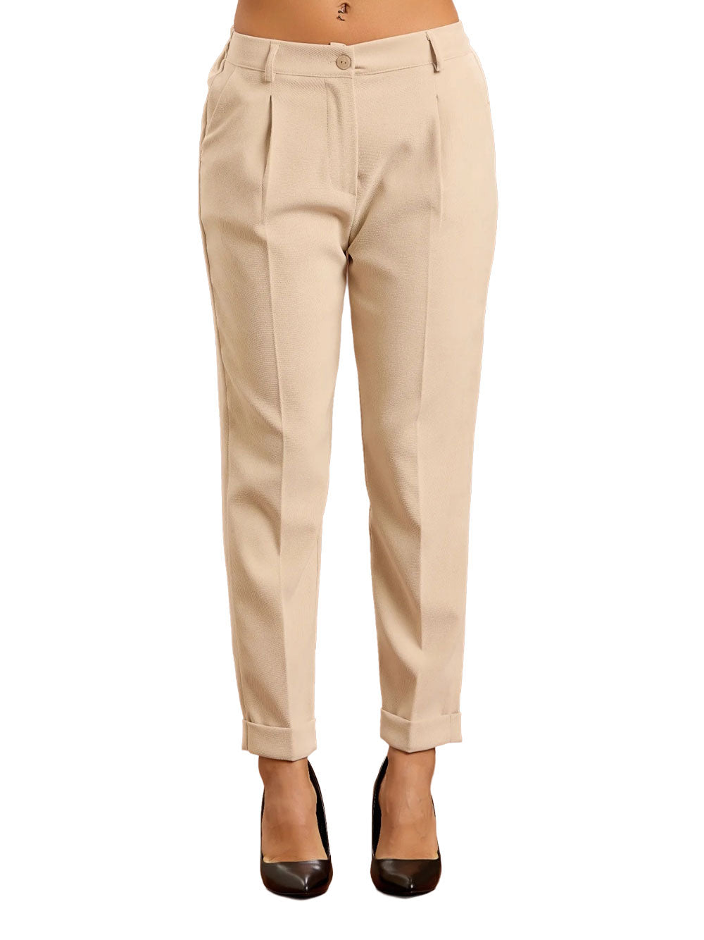 Pantalone Chino Take Two da Donna - Beige