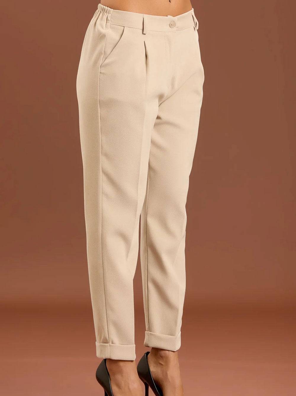 Pantalone Chino Take Two da Donna - Beige
