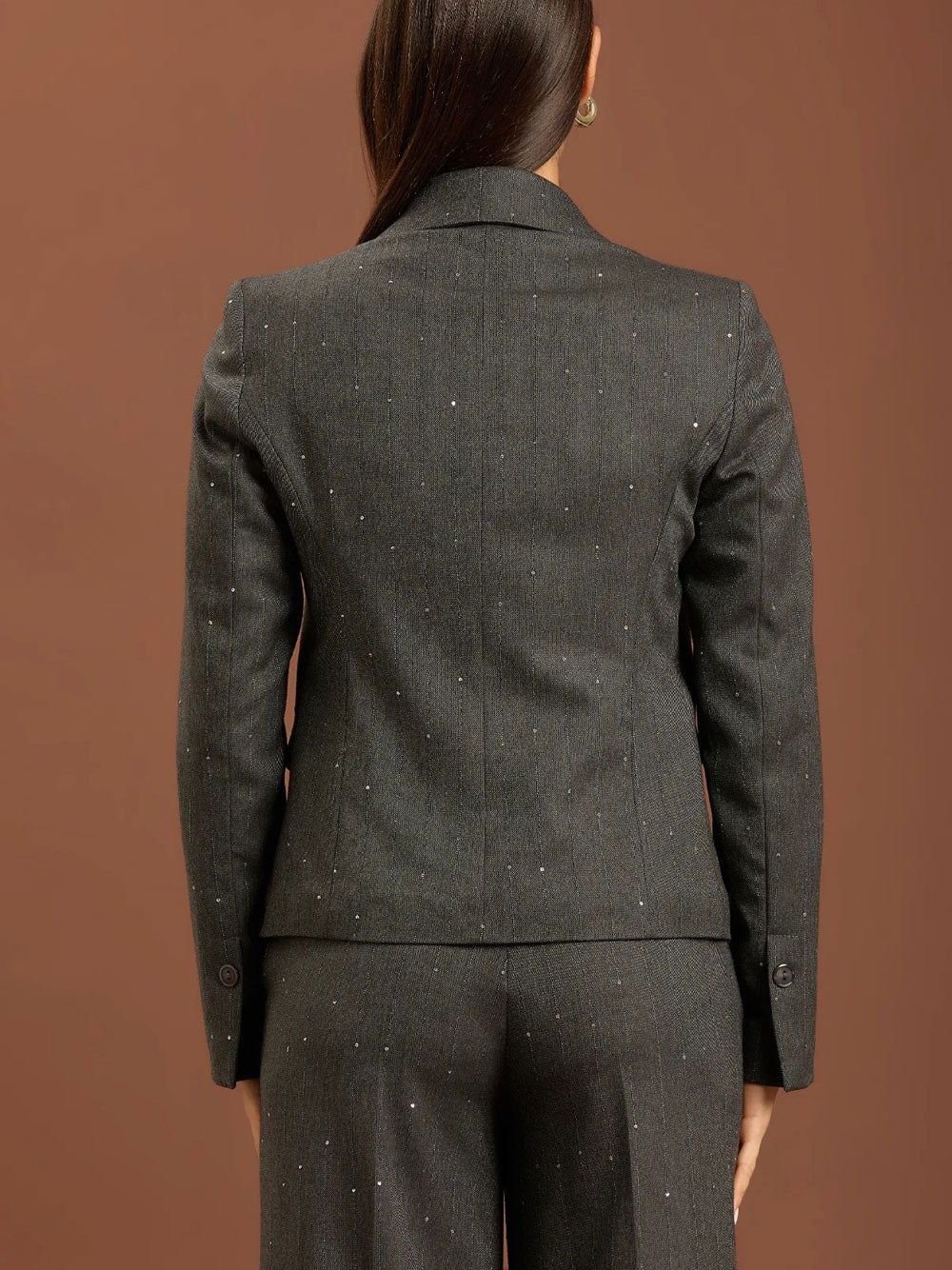 Tailleur Take Two Riga Paillettes da Donna - Grigio