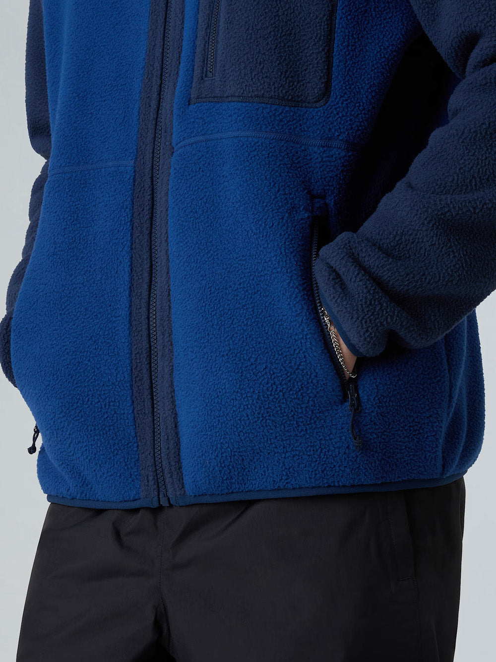 Felpa Zip The North Face Yumiori Pile da Uomo - Blu