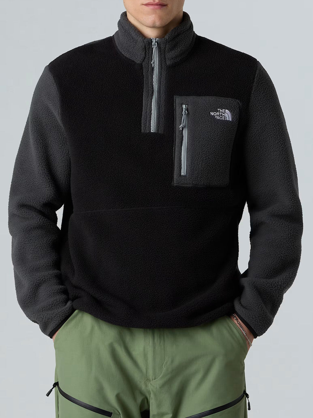 Felpa The North Face Pile Yumiori da Uomo - Nero