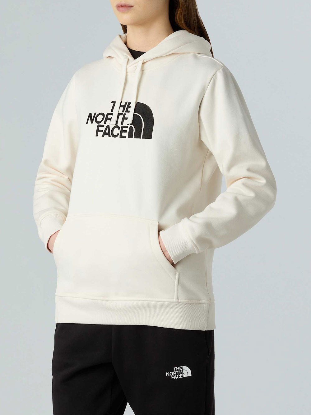 Felpa Cappuccio The North Face Drew Peak da Donna - Bianco