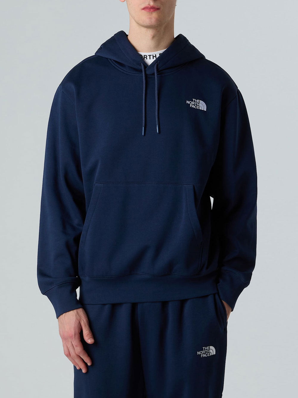 Felpa Cappuccio The North Face Relaxed da Uomo - Blu