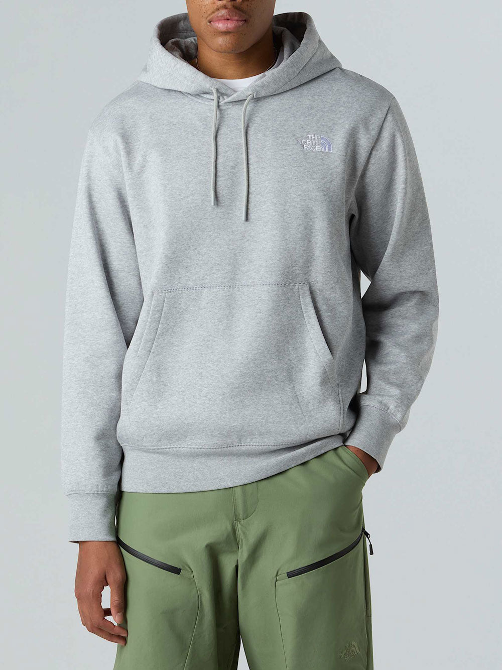 Felpa Cappuccio The North Face Relaxed da Uomo - Grigio
