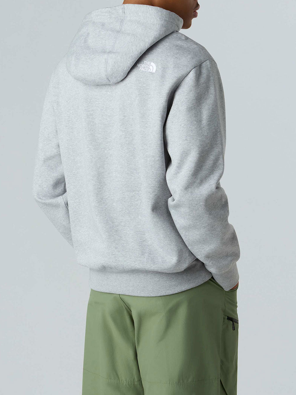 Felpa Cappuccio The North Face Relaxed da Uomo - Grigio