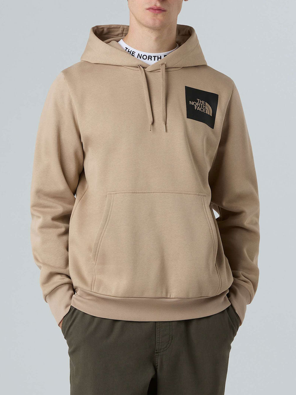 Felpa Cappuccio The North Face Fine da Uomo - Beige