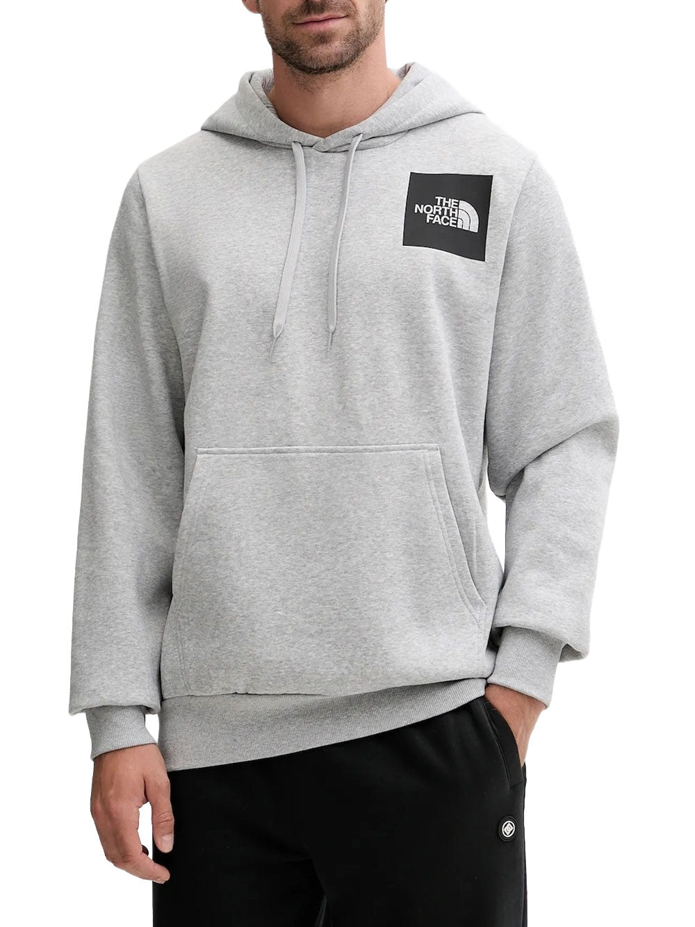 Felpa Cappuccio The North Face Fine da Uomo - Grigio