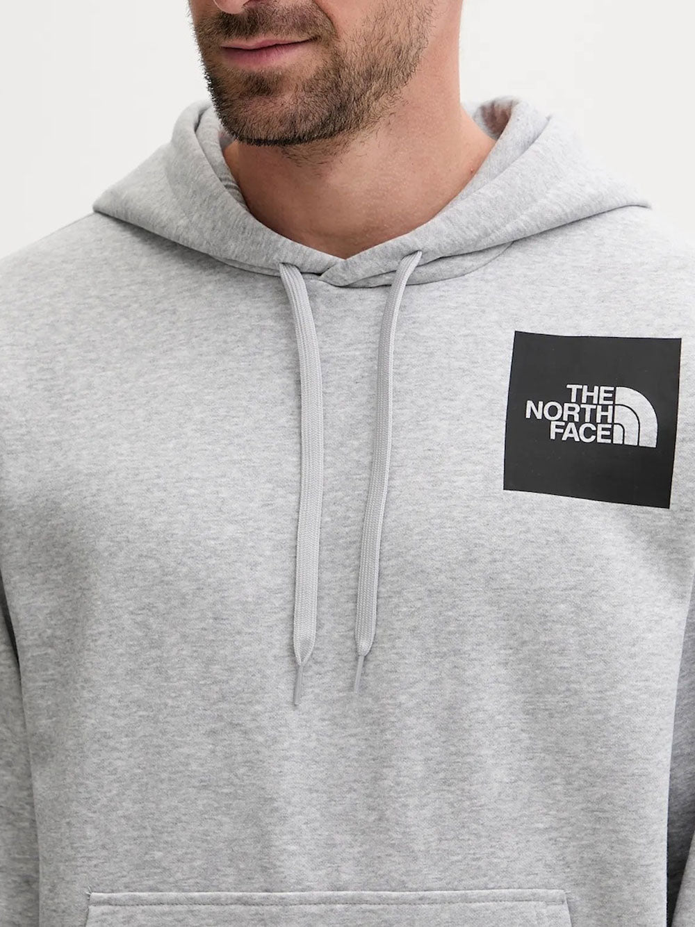 Felpa Cappuccio The North Face Fine da Uomo - Grigio