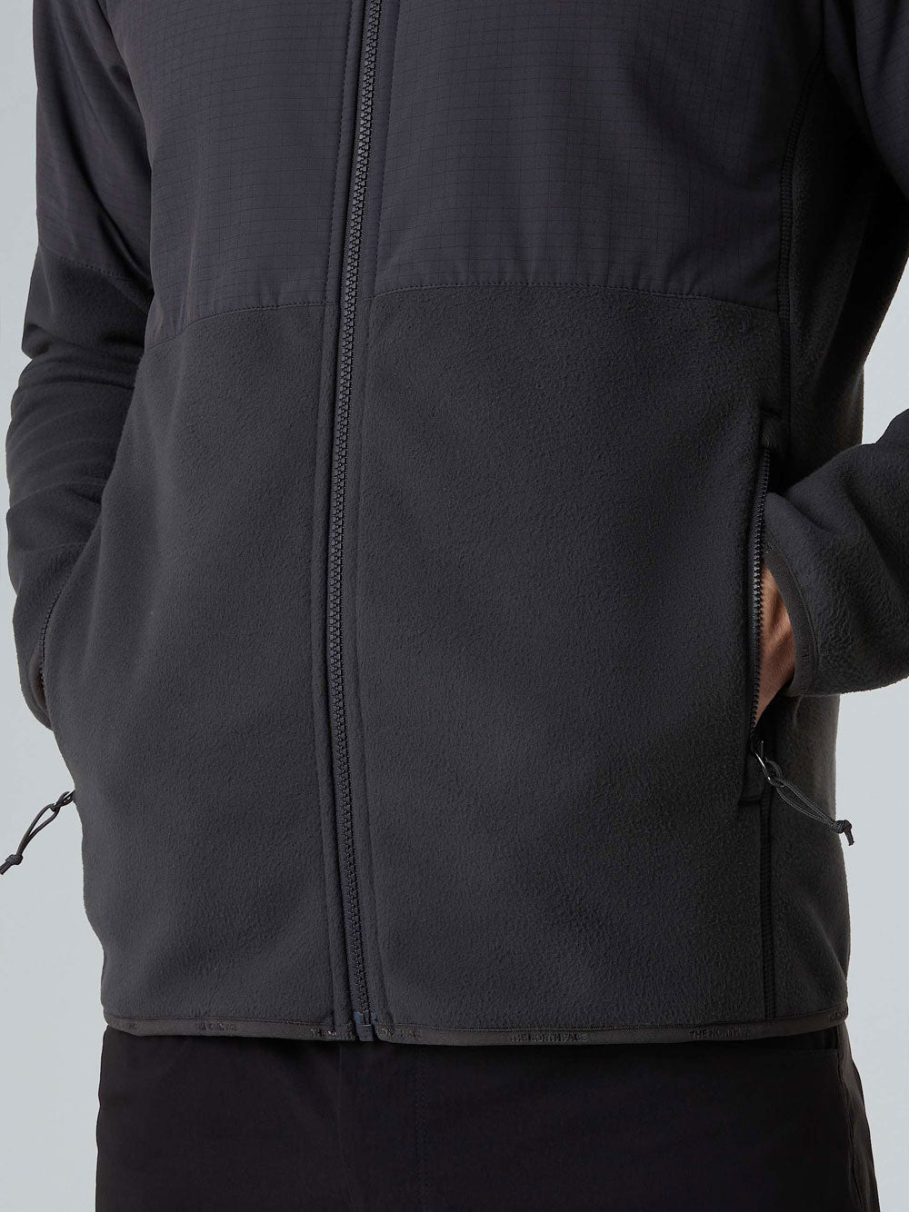 Giubbino The North Face pile Glacier da Uomo - Nero