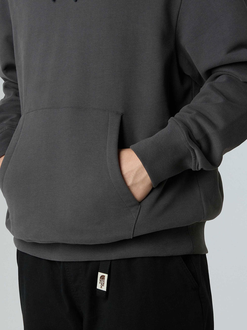 Felpa Cappuccio The North Face Powder Days da Uomo - Grigio