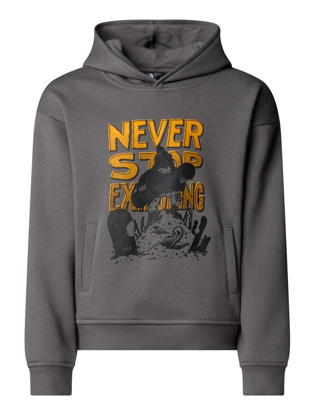 Felpa Cappuccio The North Face da Bambino - Grigio